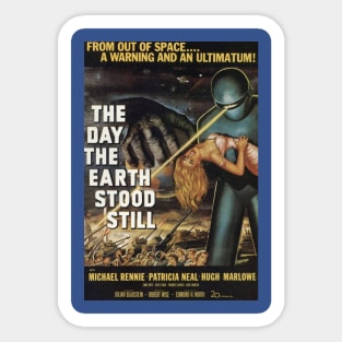 Vintage Movie - Day The Earth Stood Still poster Sticker